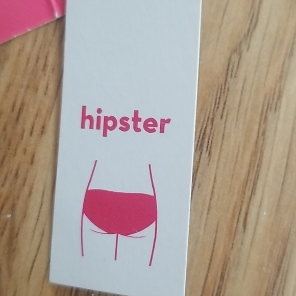 XHILARATION Hipster Blue Floral String Bikini Bottoms Swim Size XL - Picture 7 of 8